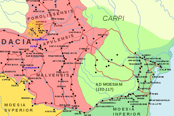 Harta Traditionala Provincia Dacia